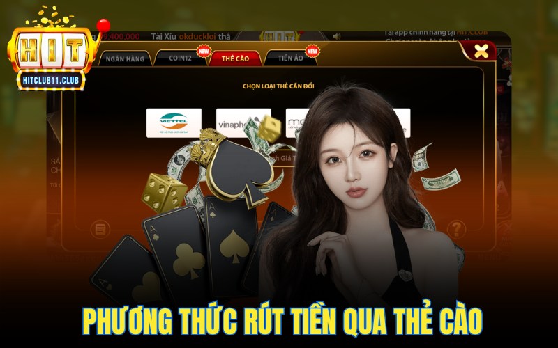 Phương thức rút tiền qua thẻ cào